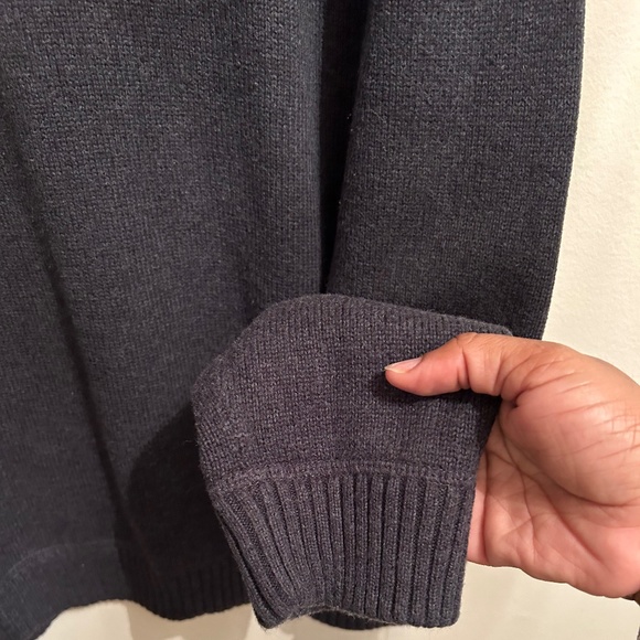 EUC Eddie Bauer Men’s Gray Mock-neck Knit Quarter Zip Sweater - Size XL - Picture 5 of 5